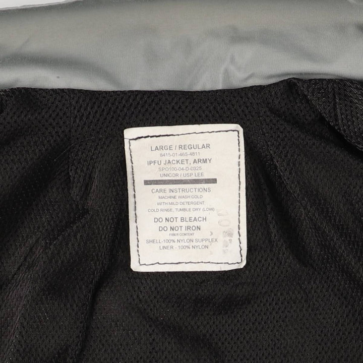 00'S USARMY IPFU Training Jacket Nylon Jacket Made in USA LARGE Nylon gray type Vintage Second Hand