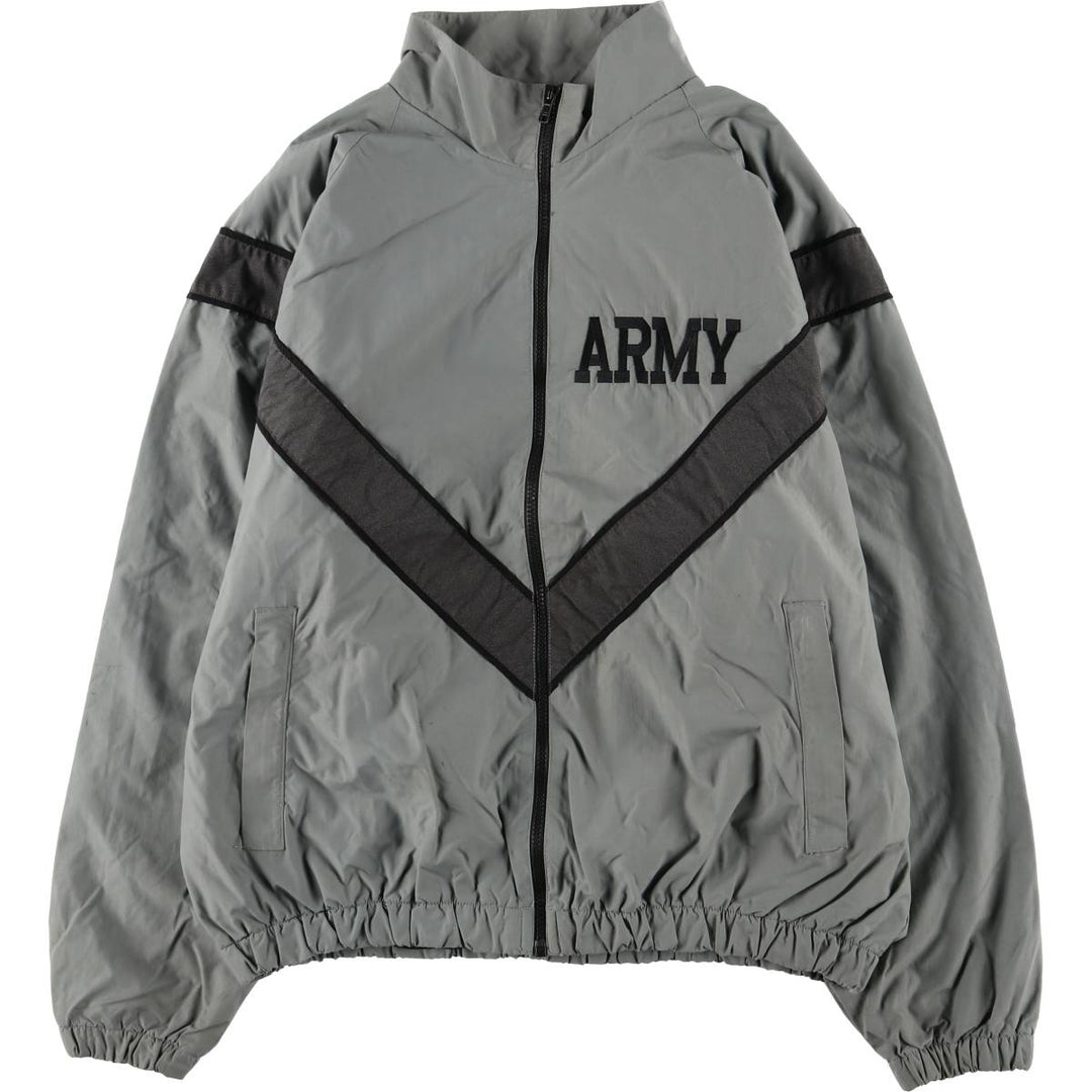 90'S USARMY SKILCRAFT IPFU Training Jacket Nylon Jacket Made in USA LARGE Nylon gray type Vintage Second Hand