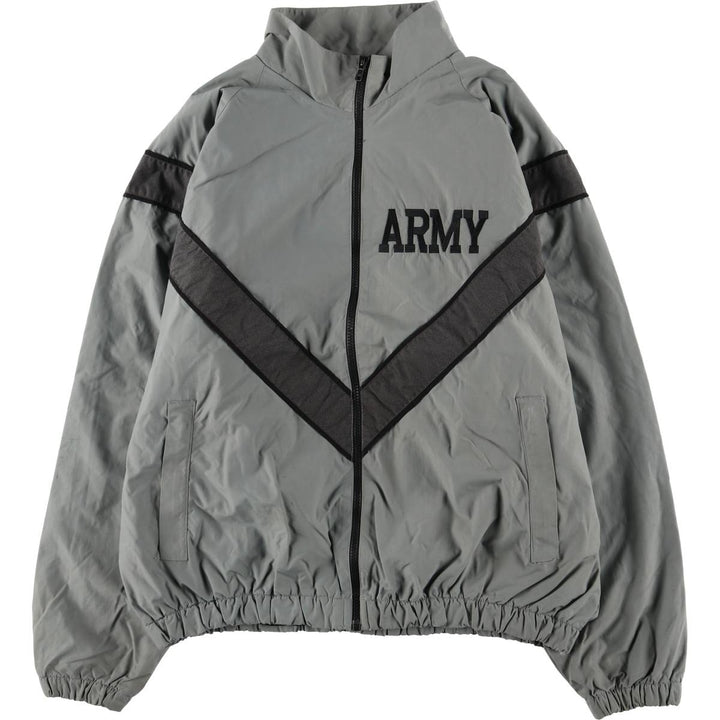 90'S USARMY SKILCRAFT IPFU Training Jacket Nylon Jacket Made in USA LARGE Nylon gray type Vintage Second Hand