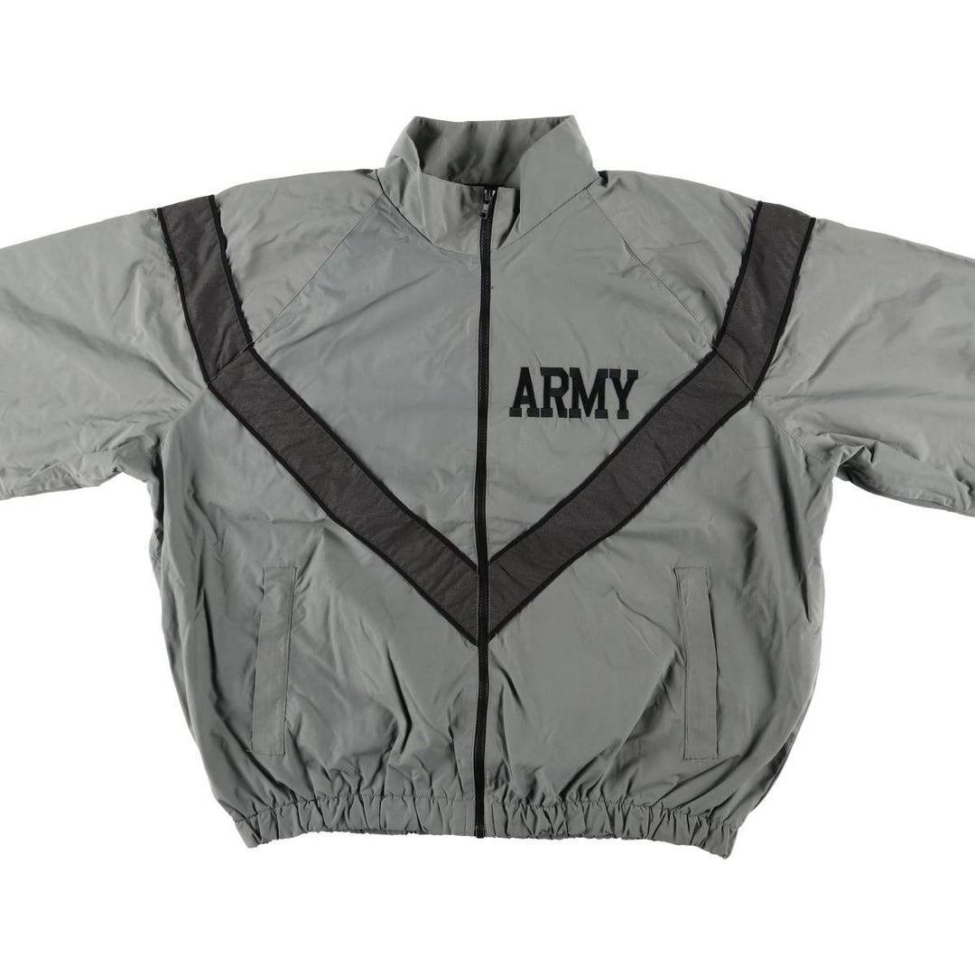 90'S USARMY SKILCRAFT IPFU Training Jacket Nylon Jacket Made in USA LARGE Nylon gray type Vintage Second Hand