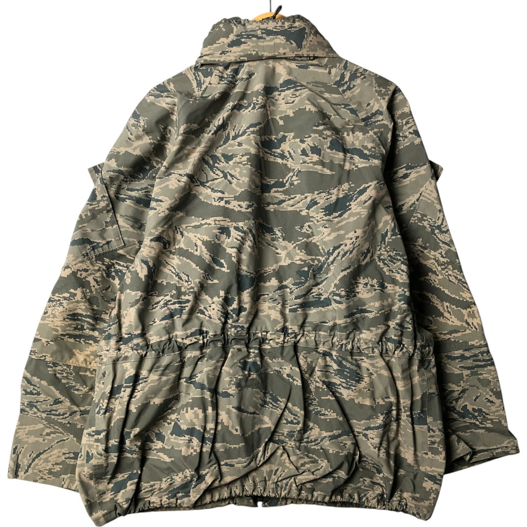 Authentic 2000'S US military camouflage pattern ABU Digital Tiger Camo military Gore-Tex parka, made in the USA, large regular size, equivalent to men's L. Nylon gray type Vintage Second Hand
