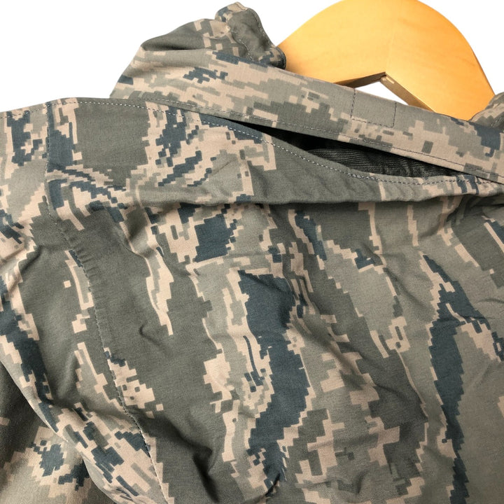 Authentic 2000'S US military camouflage pattern ABU Digital Tiger Camo military Gore-Tex parka, made in the USA, large regular size, equivalent to men's L. Nylon gray type Vintage Second Hand