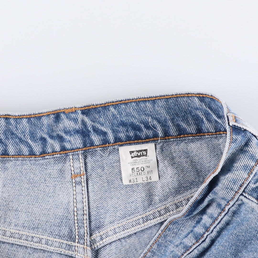 90'S Levi's 00550-4891 Relaxed Fit Tapered Denim Pants, Men's, Size 32 (Vintage) cotton blue type Vintage Second Hand