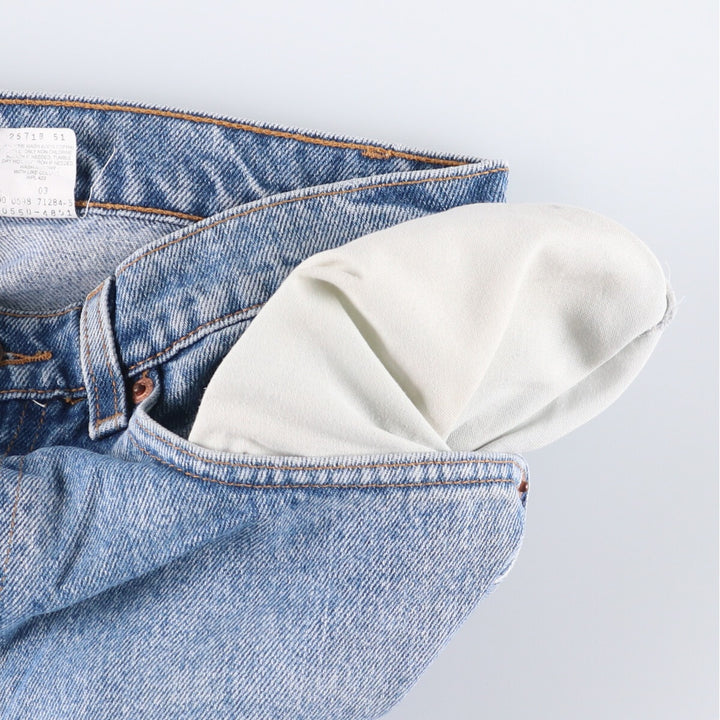 90'S Levi's 00550-4891 Relaxed Fit Tapered Denim Pants, Men's, Size 32 (Vintage) cotton blue type Vintage Second Hand