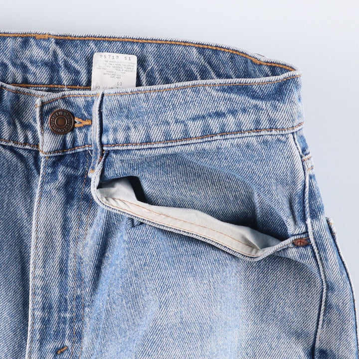 90'S Levi's 00550-4891 Relaxed Fit Tapered Denim Pants, Men's, Size 32 (Vintage) cotton blue type Vintage Second Hand