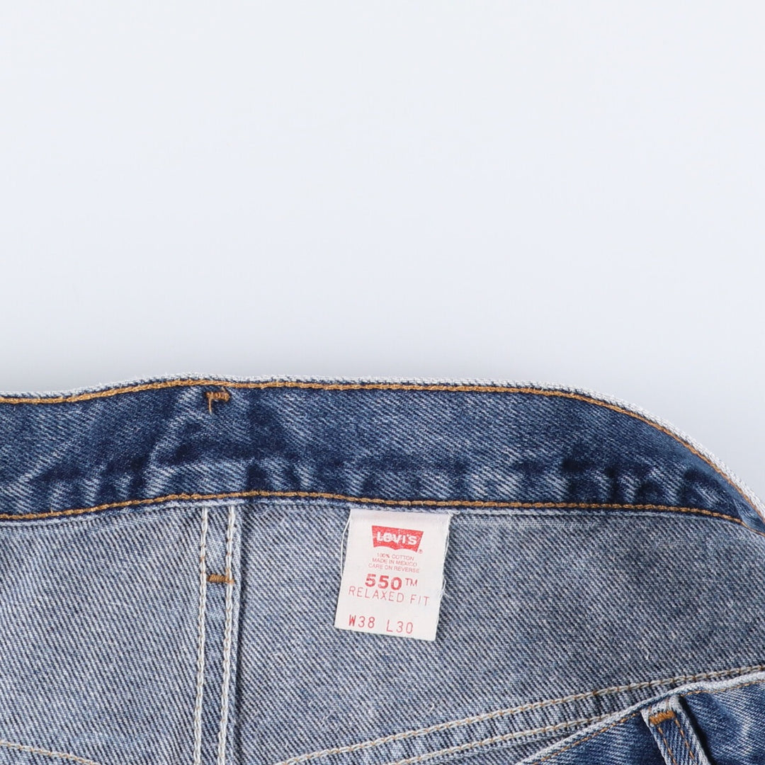 2000'S Levi's 00550-0216 Relaxed Fit Tapered Denim Pants, Men's, Size W39 cotton blue type Vintage Second Hand