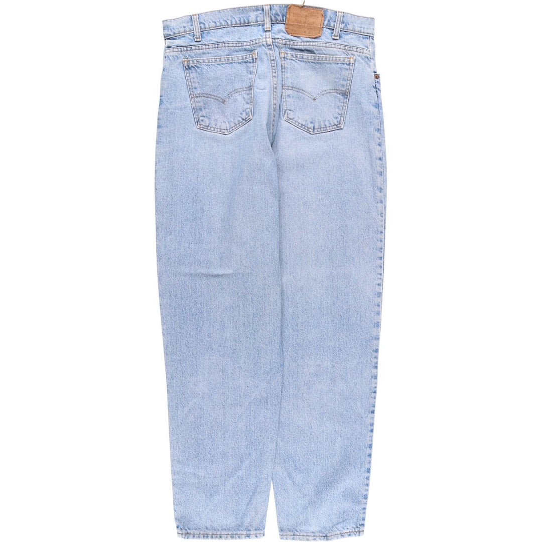 90'S Levi's 550-0213 Orange Tab Tapered Denim Pants, Made in USA, Men's, Size 36, Vintage unclear blue type Vintage Second Hand