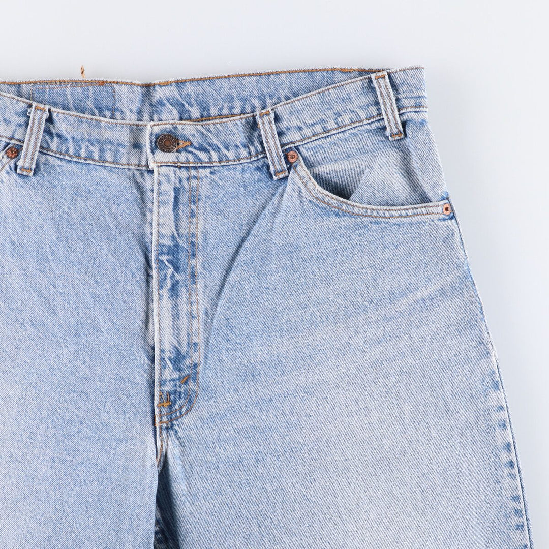 90'S Levi's 550-0213 Orange Tab Tapered Denim Pants, Made in USA, Men's, Size 36, Vintage unclear blue type Vintage Second Hand