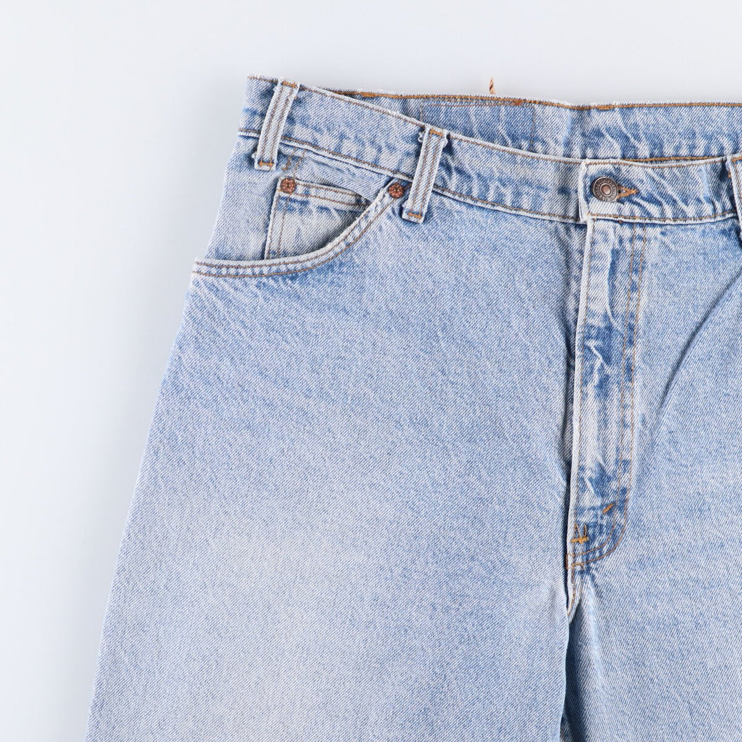 90'S Levi's 550-0213 Orange Tab Tapered Denim Pants, Made in USA, Men's, Size 36, Vintage unclear blue type Vintage Second Hand