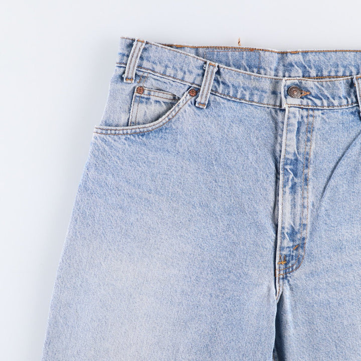 90'S Levi's 550-0213 Orange Tab Tapered Denim Pants, Made in USA, Men's, Size 36, Vintage unclear blue type Vintage Second Hand