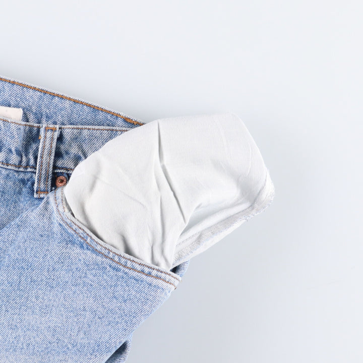 90'S Levi's 550-0213 Orange Tab Tapered Denim Pants, Made in USA, Men's, Size 36, Vintage unclear blue type Vintage Second Hand