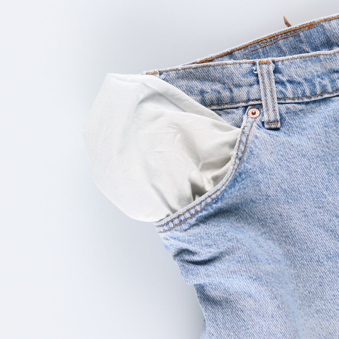 90'S Levi's 550-0213 Orange Tab Tapered Denim Pants, Made in USA, Men's, Size 36, Vintage unclear blue type Vintage Second Hand