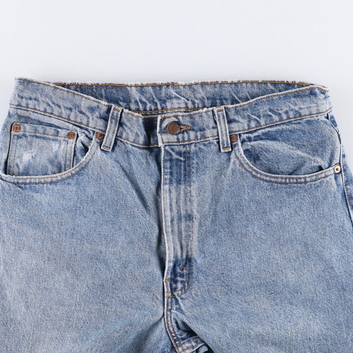 90'S Levi's 550-4891 Relaxed Fit Tapered Leg Denim Pants, Made in USA, Men's, Size 35, Vintage cotton blue type Vintage Second Hand