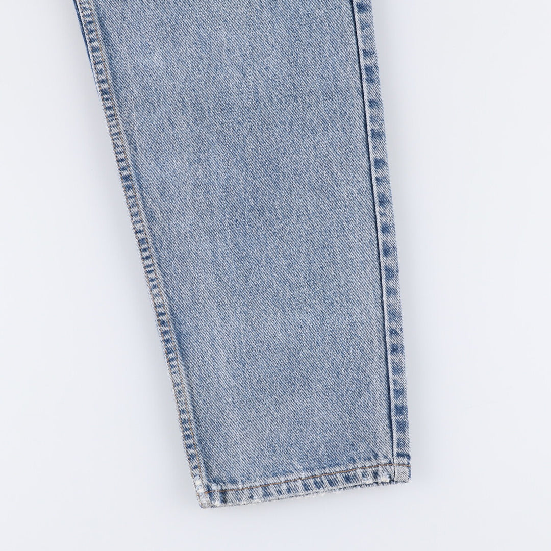 90'S Levi's 550-4891 Relaxed Fit Tapered Leg Denim Pants, Made in USA, Men's, Size 35, Vintage cotton blue type Vintage Second Hand