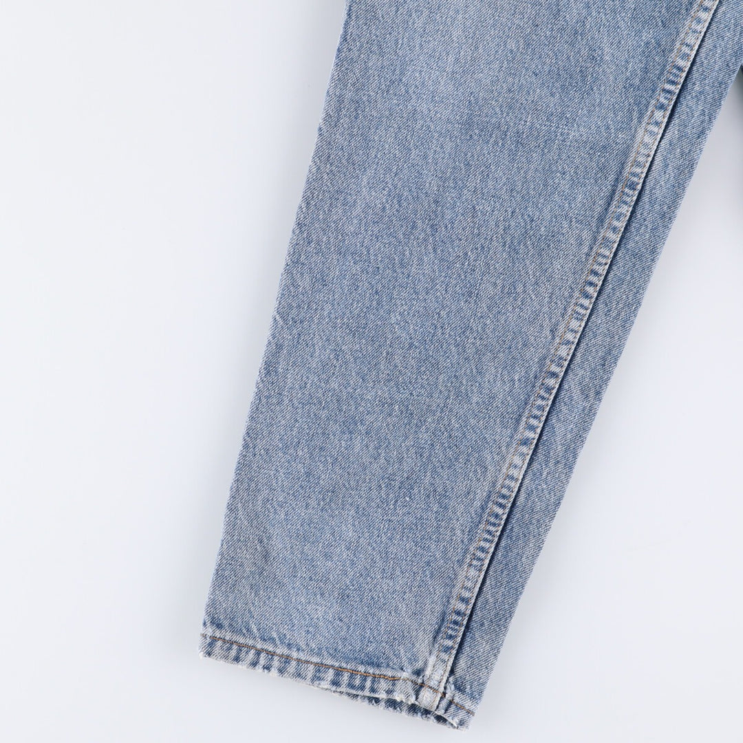90'S Levi's 550-4891 Relaxed Fit Tapered Leg Denim Pants, Made in USA, Men's, Size 35, Vintage cotton blue type Vintage Second Hand