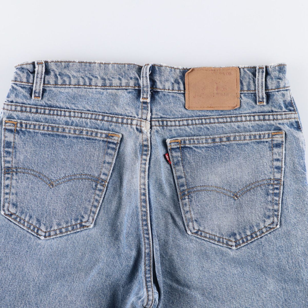 90'S Levi's 550-4891 Relaxed Fit Tapered Leg Denim Pants, Made in USA, Men's, Size 35, Vintage cotton blue type Vintage Second Hand