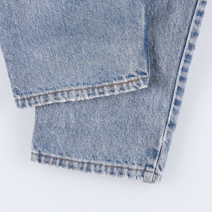 90'S Levi's 550-4891 Relaxed Fit Tapered Leg Denim Pants, Made in USA, Men's, Size 35, Vintage cotton blue type Vintage Second Hand