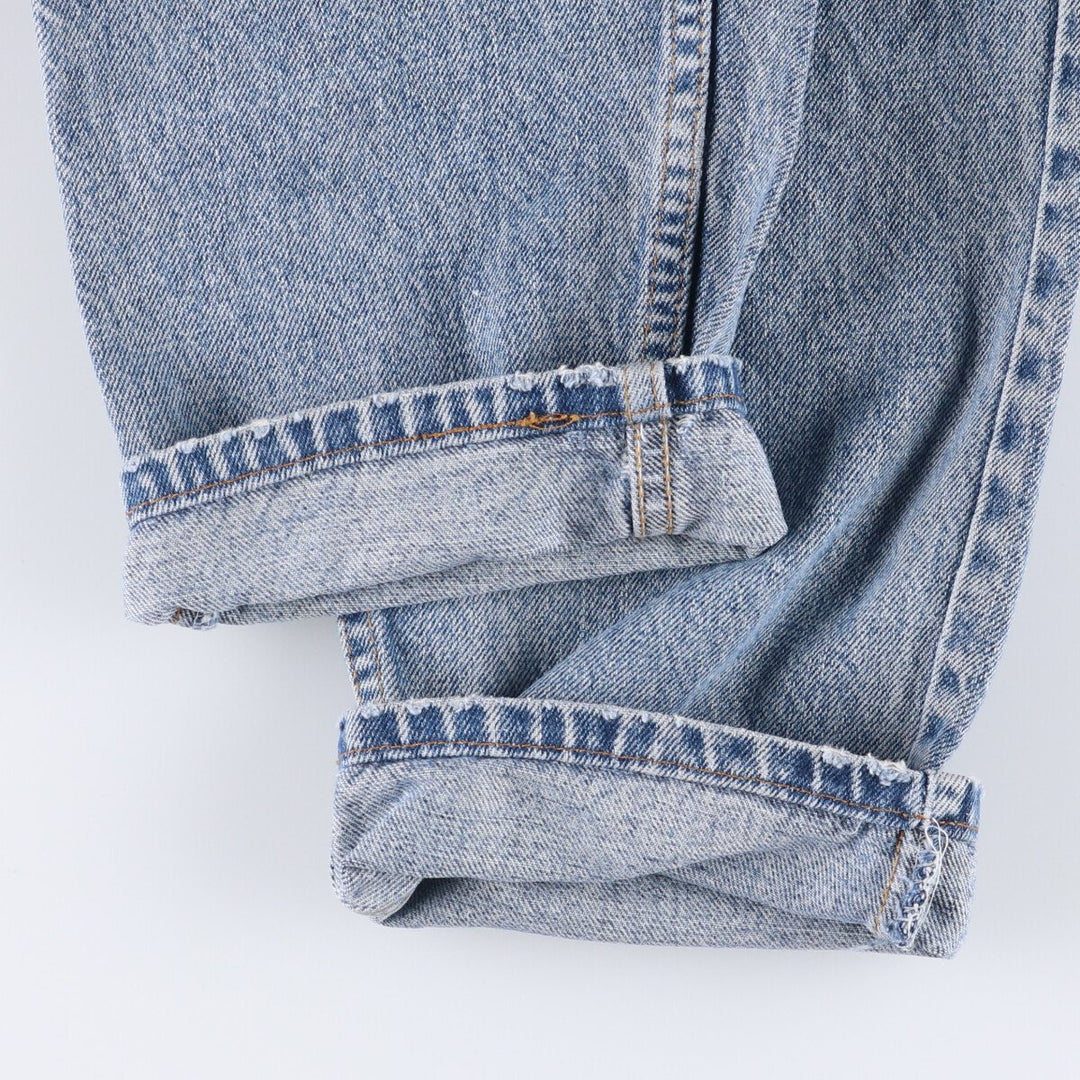 90'S Levi's 550-4891 Relaxed Fit Tapered Leg Denim Pants, Made in USA, Men's, Size 35, Vintage cotton blue type Vintage Second Hand