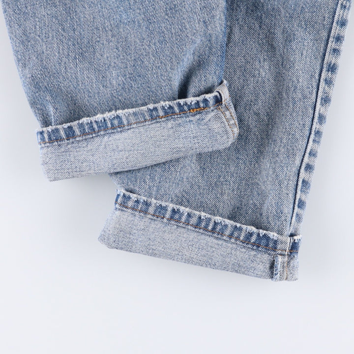90'S Levi's 550-4891 Relaxed Fit Tapered Leg Denim Pants, Made in USA, Men's, Size 35, Vintage cotton blue type Vintage Second Hand