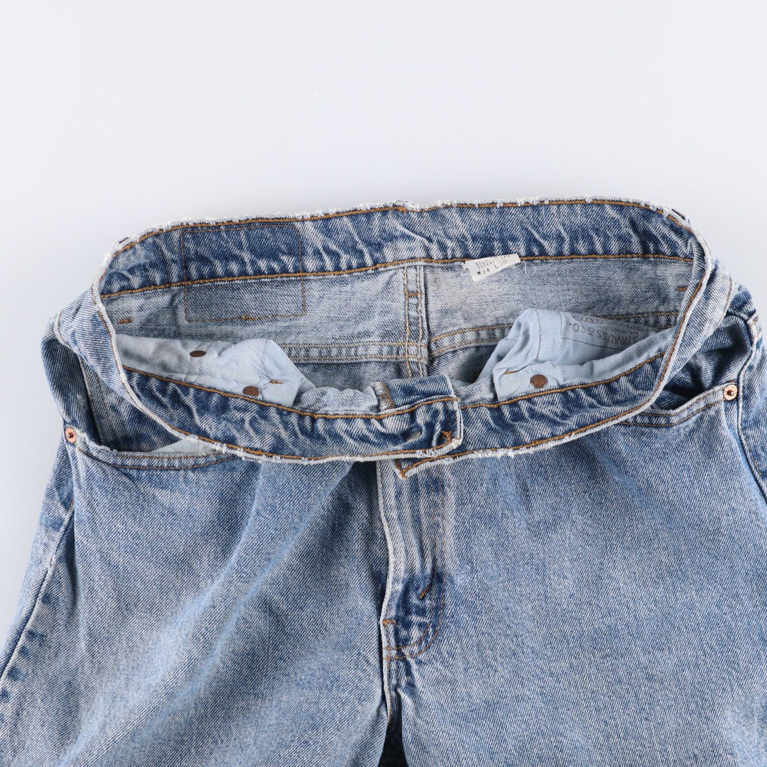 90'S Levi's 550-4891 Relaxed Fit Tapered Leg Denim Pants, Made in USA, Men's, Size 35, Vintage cotton blue type Vintage Second Hand
