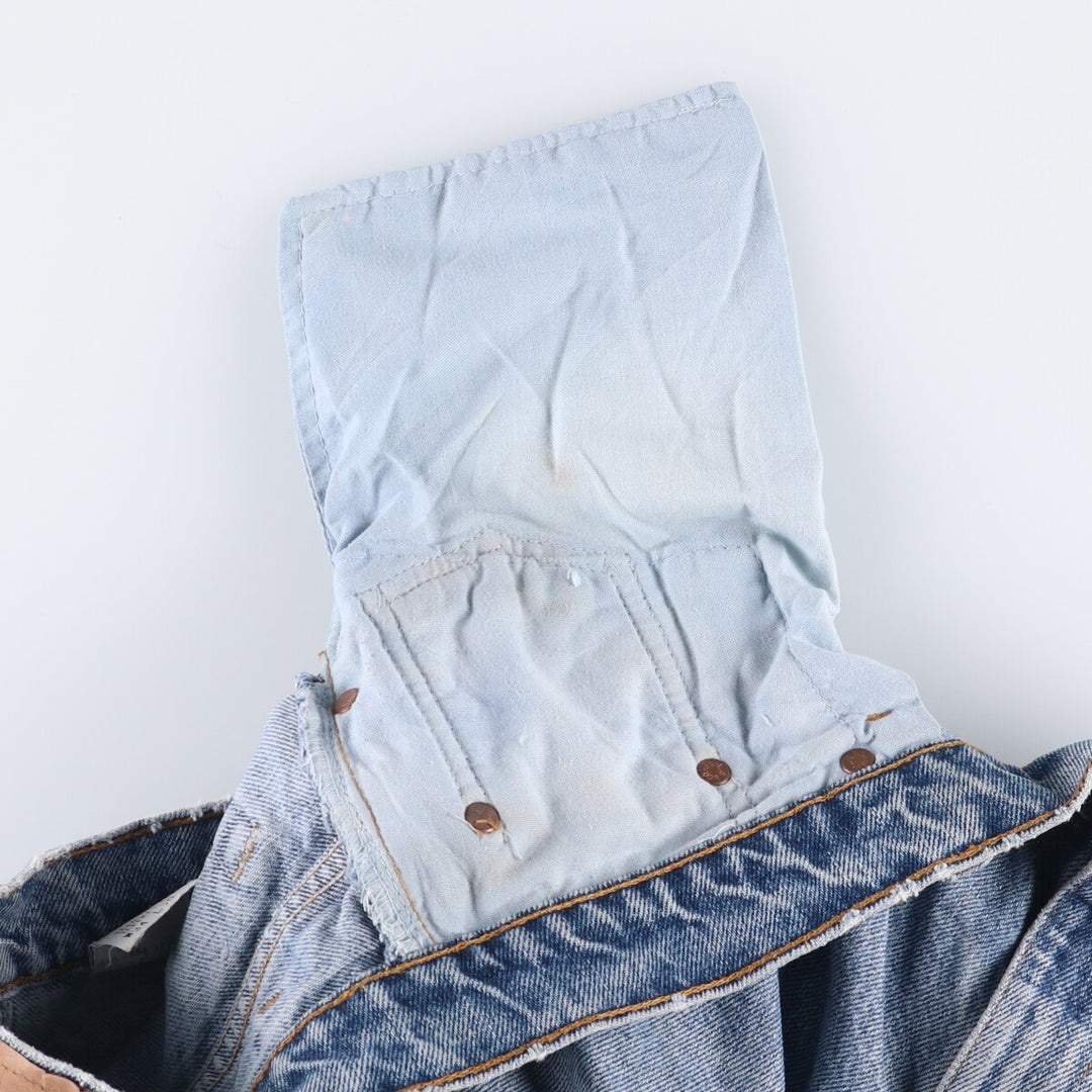 90'S Levi's 550-4891 Relaxed Fit Tapered Leg Denim Pants, Made in USA, Men's, Size 35, Vintage cotton blue type Vintage Second Hand