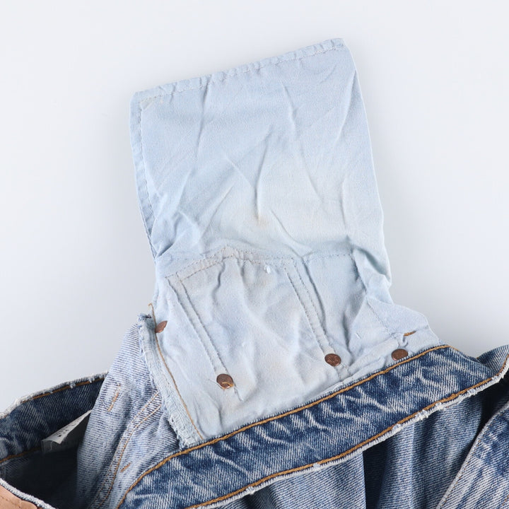 90'S Levi's 550-4891 Relaxed Fit Tapered Leg Denim Pants, Made in USA, Men's, Size 35, Vintage cotton blue type Vintage Second Hand