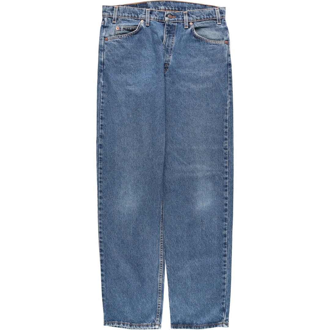 90'S Levi's 40550-0310 Relaxed Fit Tapered Denim Pants with Orange Tab, Made in USA, Men's Size 34, Vintage cotton blue type Vintage Second Hand