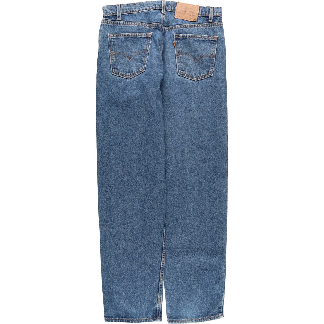90'S Levi's 40550-0310 Relaxed Fit Tapered Denim Pants with Orange Tab, Made in USA, Men's Size 34, Vintage cotton blue type Vintage Second Hand