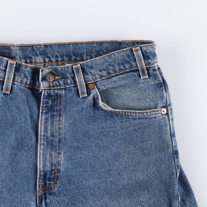 90'S Levi's 40550-0310 Relaxed Fit Tapered Denim Pants with Orange Tab, Made in USA, Men's Size 34, Vintage cotton blue type Vintage Second Hand