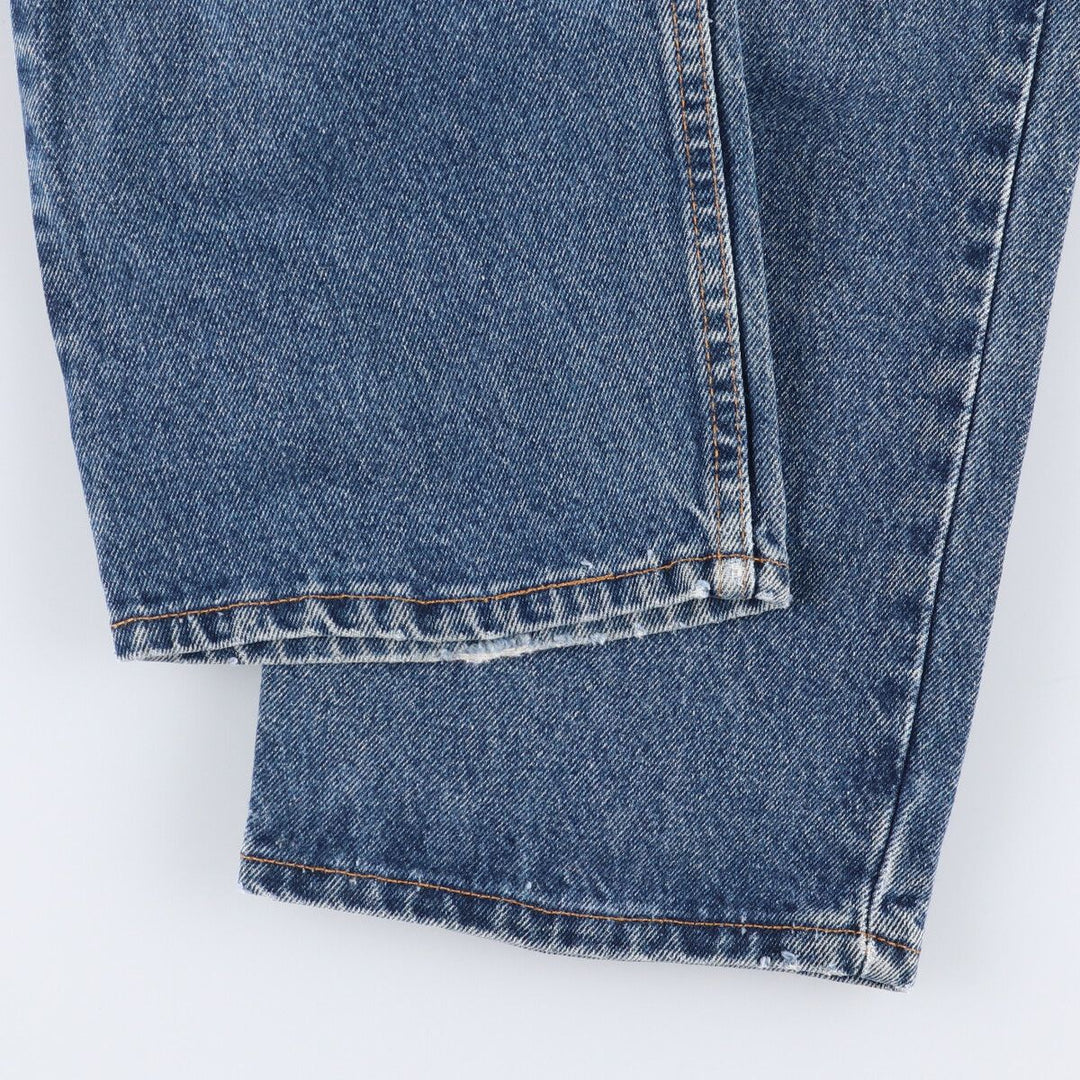 90'S Levi's 40550-0310 Relaxed Fit Tapered Denim Pants with Orange Tab, Made in USA, Men's Size 34, Vintage cotton blue type Vintage Second Hand