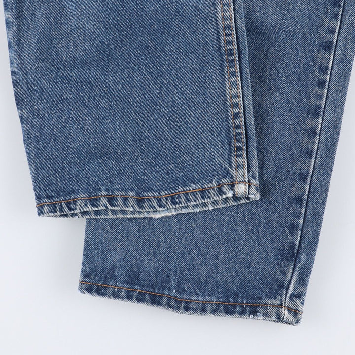 90'S Levi's 40550-0310 Relaxed Fit Tapered Denim Pants with Orange Tab, Made in USA, Men's Size 34, Vintage cotton blue type Vintage Second Hand