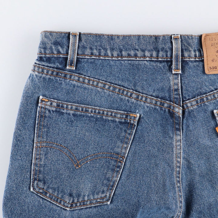 90'S Levi's 40550-0310 Relaxed Fit Tapered Denim Pants with Orange Tab, Made in USA, Men's Size 34, Vintage cotton blue type Vintage Second Hand