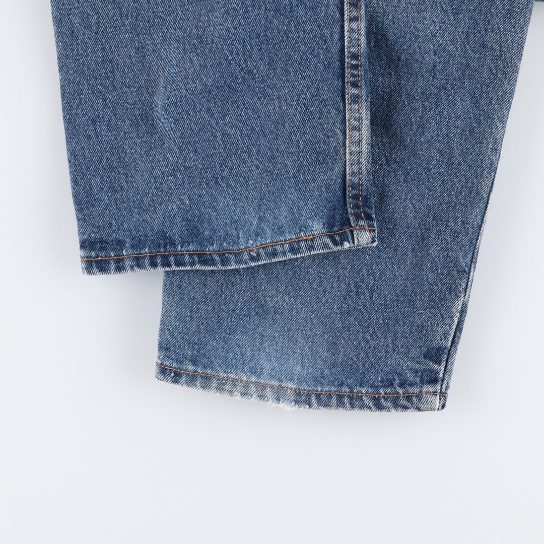 90'S Levi's 40550-0310 Relaxed Fit Tapered Denim Pants with Orange Tab, Made in USA, Men's Size 34, Vintage cotton blue type Vintage Second Hand