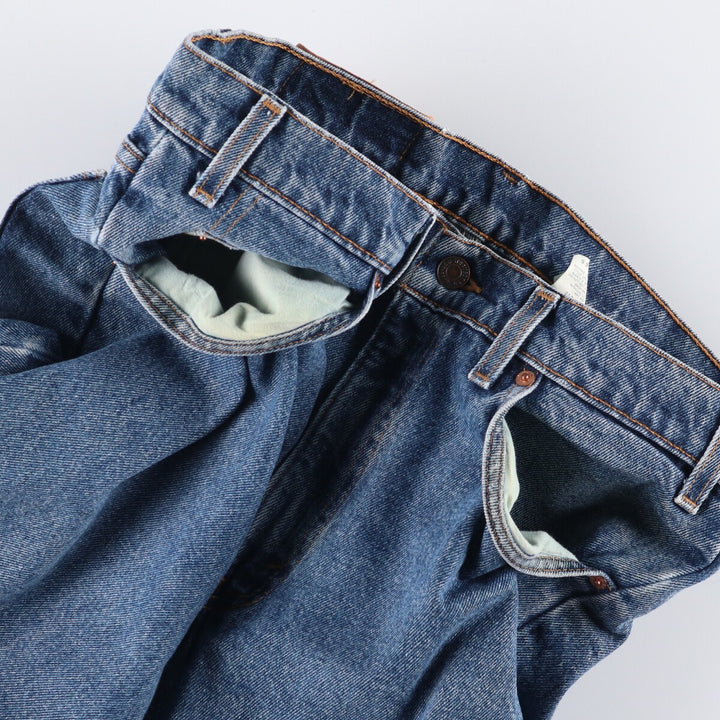 90'S Levi's 40550-0310 Relaxed Fit Tapered Denim Pants with Orange Tab, Made in USA, Men's Size 34, Vintage cotton blue type Vintage Second Hand