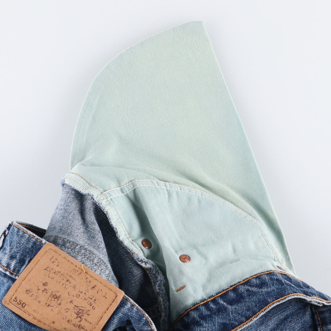 90'S Levi's 40550-0310 Relaxed Fit Tapered Denim Pants with Orange Tab, Made in USA, Men's Size 34, Vintage cotton blue type Vintage Second Hand