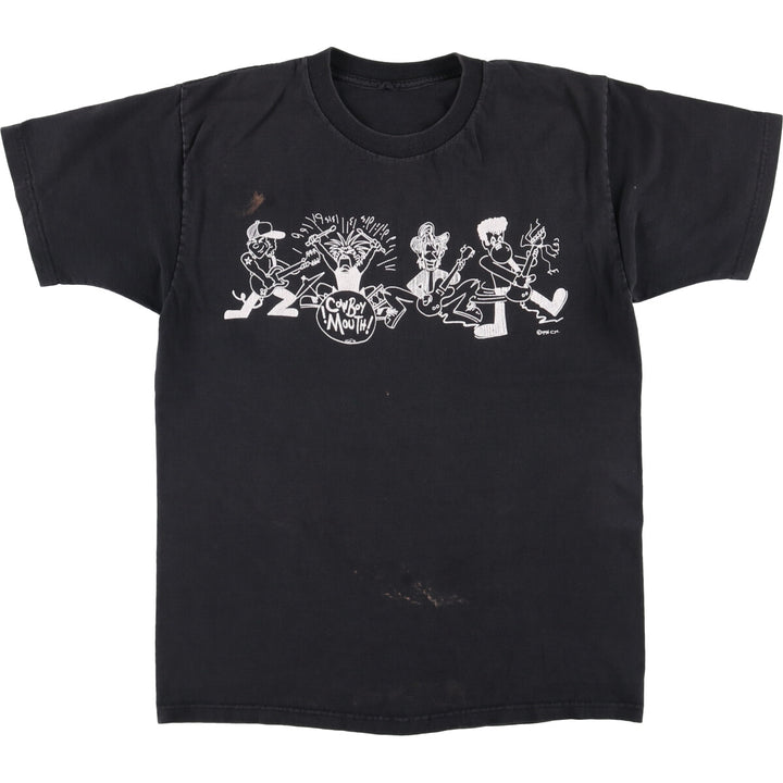 COWBOY MOUTH Band T-shirt, Men's Size M unclear black type Vintage Second Hand