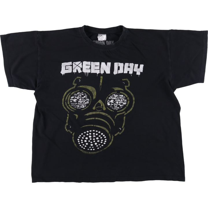GREEN DAY Green Day Band T-shirt Band T Men's L size cotton black type Vintage Second Hand