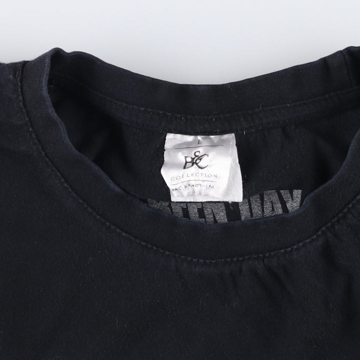 GREEN DAY Green Day Band T-shirt Band T Men's L size cotton black type Vintage Second Hand