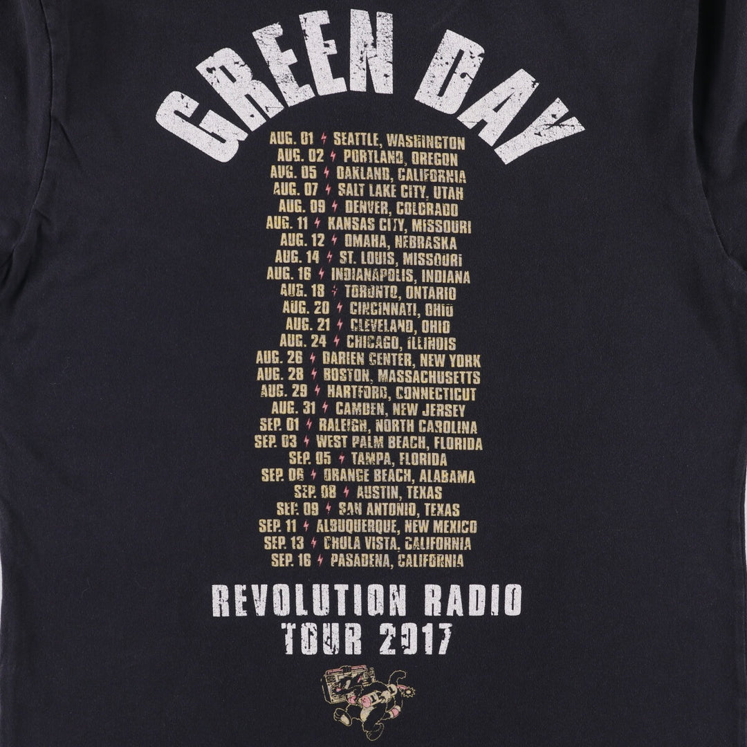 NEXT LEVEL GREEN DAY Green Day Band T-Shirt, Men's Size Small cotton black type Vintage Second Hand
