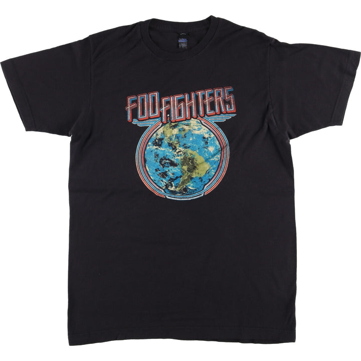 TULTEX Foo Fighters Band T-Shirt, Men's Size Medium cotton black type Vintage Second Hand