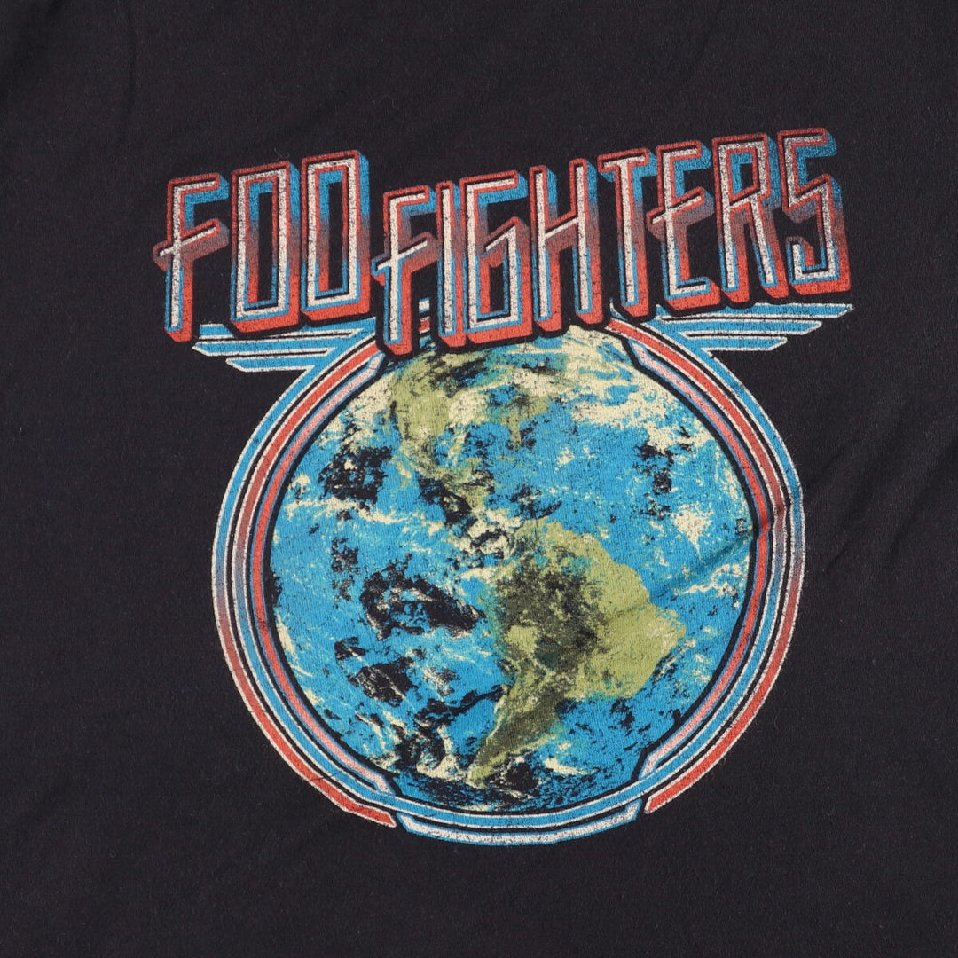 TULTEX Foo Fighters Band T-Shirt, Men's Size Medium cotton black type Vintage Second Hand