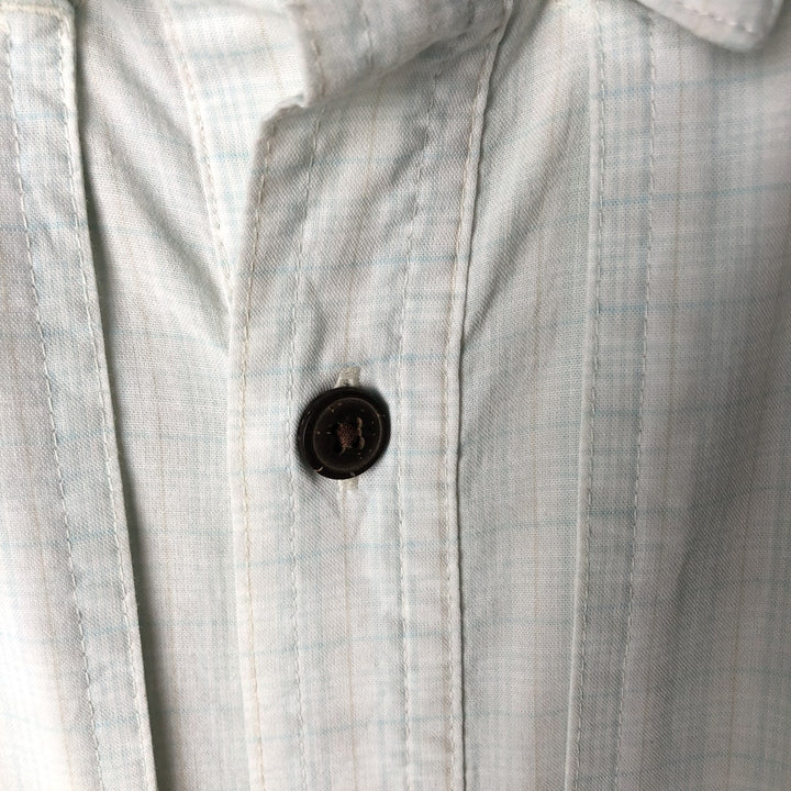 Patagonia 52075 SP21 Short Sleeve Check Shirt, Men's Size L, Boxy Shirt Organic cotton Blue type light blue Vintage Second Hand