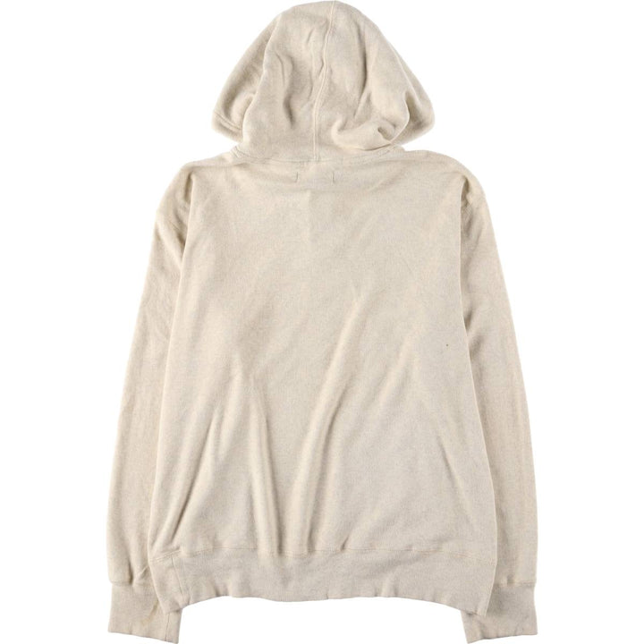 Ralph Lauren POLO by Ralph Lauren half-button sweatshirt pullover hoodie, men's size L cotton gray type Vintage Second Hand