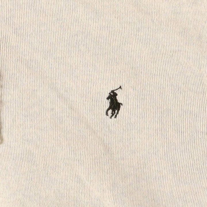 Ralph Lauren POLO by Ralph Lauren half-button sweatshirt pullover hoodie, men's size L cotton gray type Vintage Second Hand
