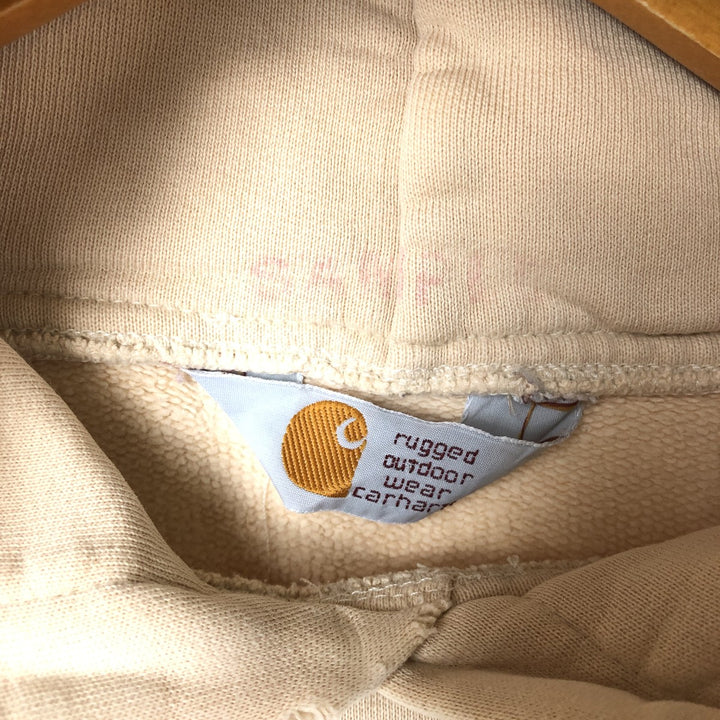Carhartt Sweat Pullover Hoodie Men's Size L unclear Beige type Vintage Second Hand