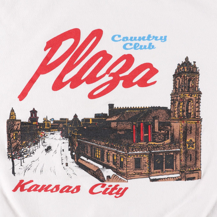 Printed sweatshirt, made in the USA, men's size XL cotton white type Vintage Second Hand
