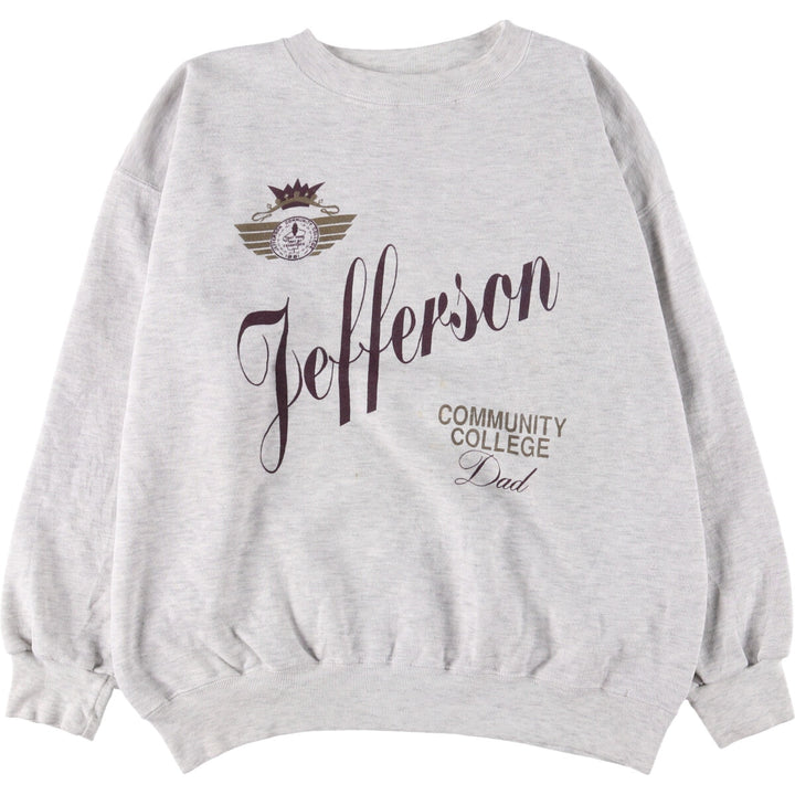 Vintage 90'S BEZIL dezign college sweatshirt, made in the USA, men's size XL polyester gray type Vintage Second Hand