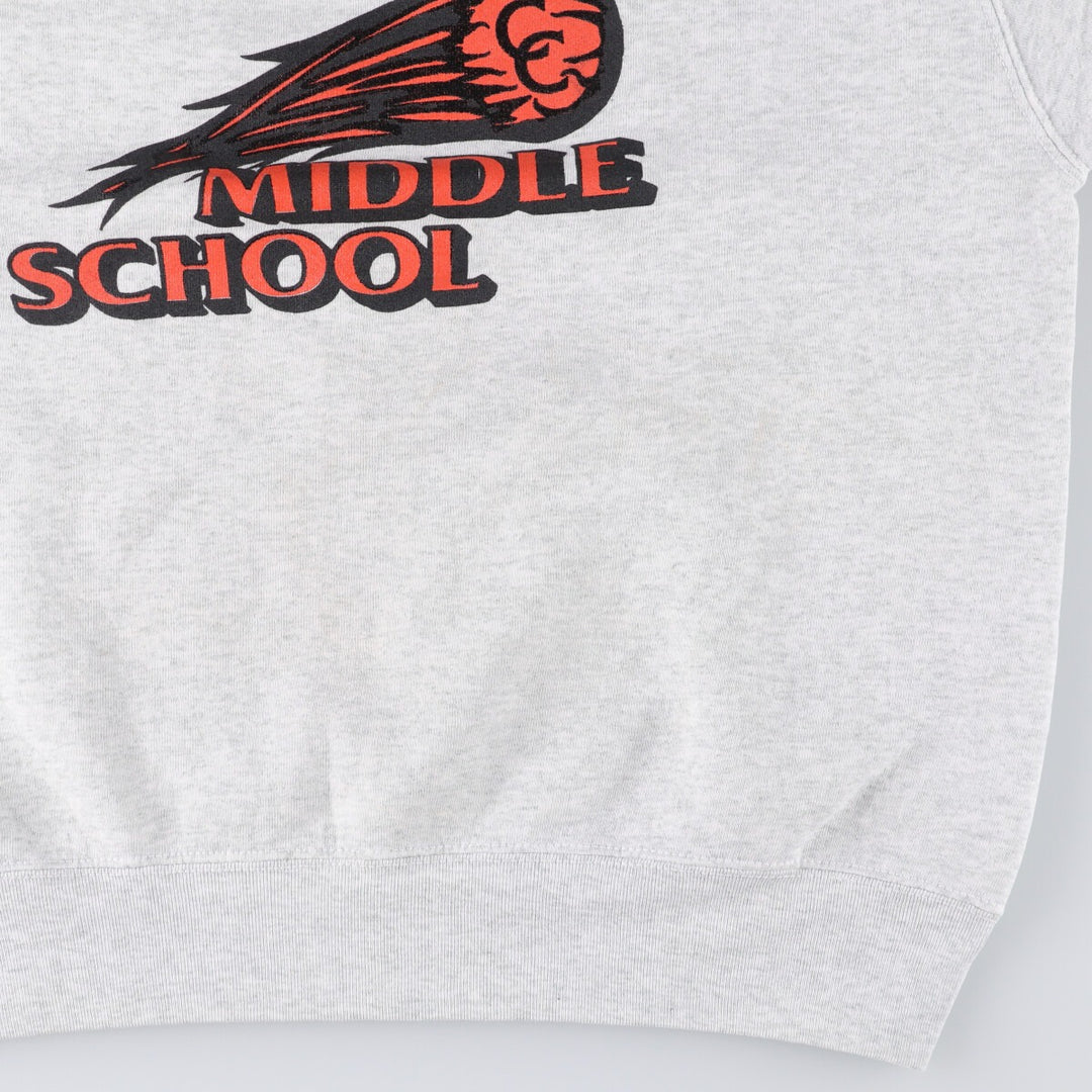 Vintage 90'S Fruit of the Loom Heavyweight College Sweatshirt, Made in USA, Men's Size XL cotton gray type Vintage Second Hand