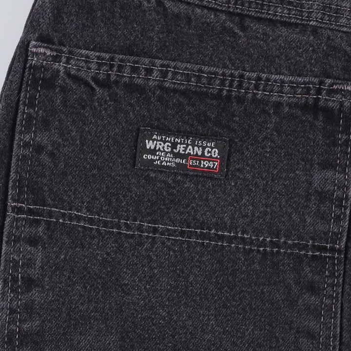 WRG JEAN CO. Black Denim Painter Shorts, Made in USA, Men's, Size W31 cotton black type Vintage Second Hand