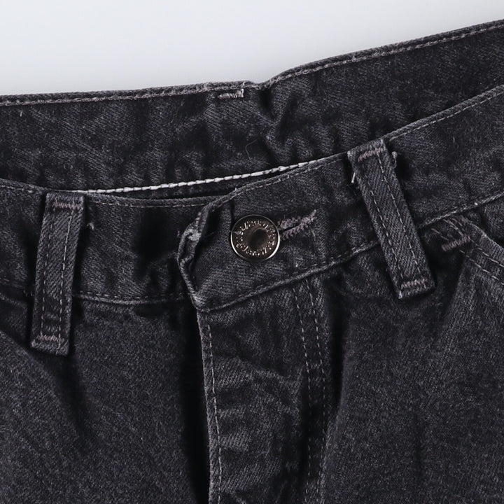 WRG JEAN CO. Black Denim Painter Shorts, Made in USA, Men's, Size W31 cotton black type Vintage Second Hand